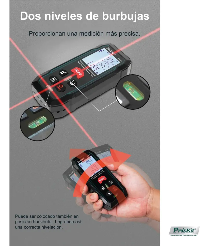 Medidor Distancia Laser 70 Mts Nt-6370 Uso Industrial - Imagen 6