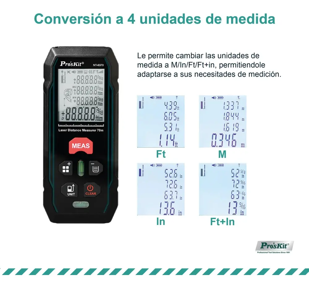 Medidor Distancia Laser 70 Mts Nt-6370 Uso Industrial - Imagen 2
