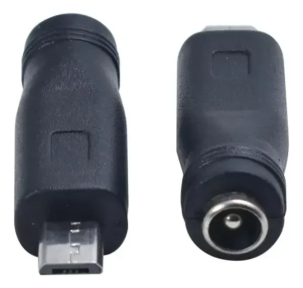 Adaptador Ficha Micro Usb Conversor Jack Hueco 2.1mm